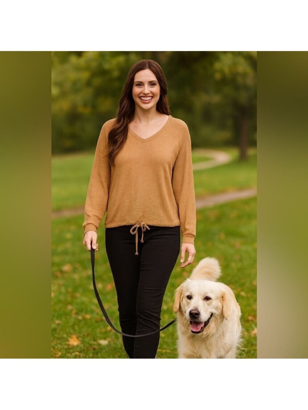 5/$20!! Sonoma Goods For Life® Textured Cinch-Waist V-Neck Top